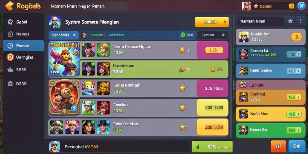 Screenshot menunjukkan karakter utama dalam petualangan.