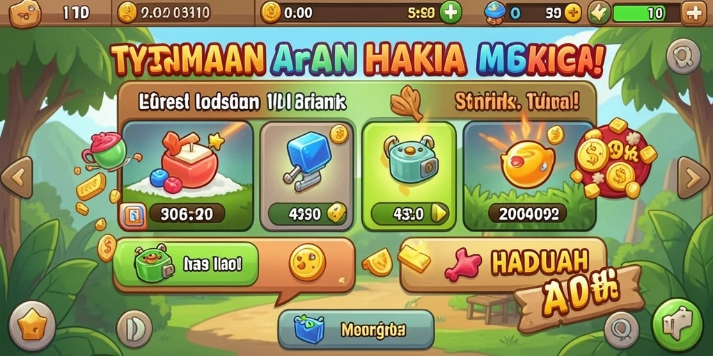 Tampilan layar utama HOKAGE77 dengan karakter ninja.