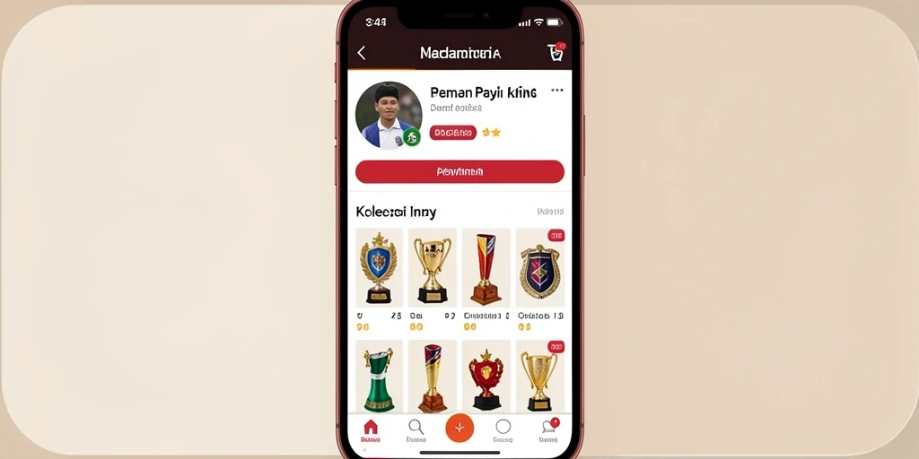 Tampilan awal aplikasi RP777 yang menarik.
